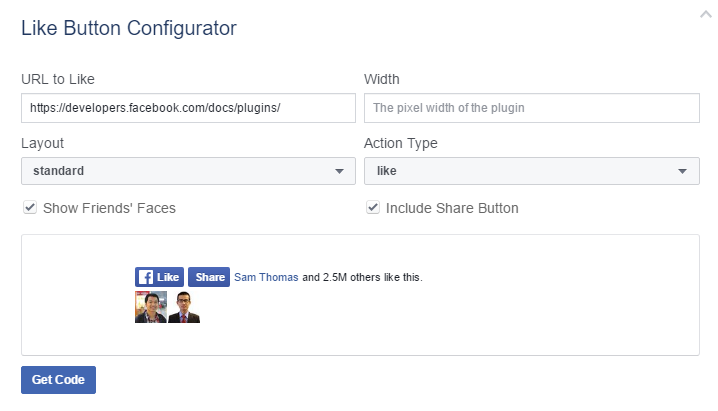 How to Add Social Widget without extension: Facebook Social Plugins Like Setup Page