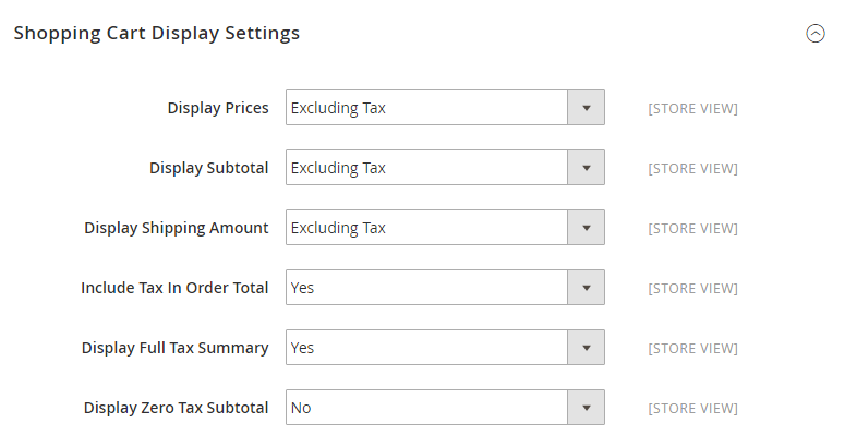How to Configure Canadian Tax Shopping Cart Display Settings