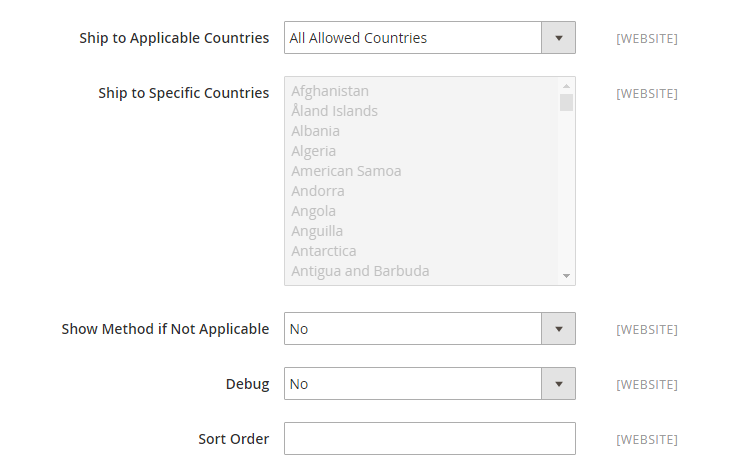 How to Configure DHL Carrier DHL Applicable Countries