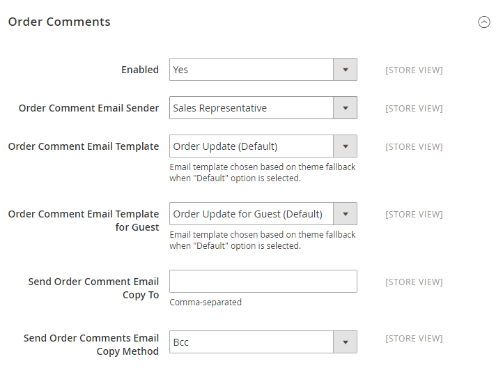 How to Configure Sales Email Order Order Comments