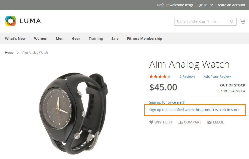 How to Setup Product Price Email sign up for in-stock alert