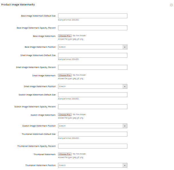 How to upload Images Watermarks Product Watermark Config