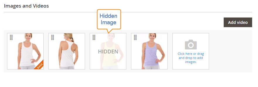 How to upload Images Product Hidden Image