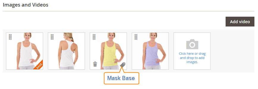 How to upload Images Product Mask Base