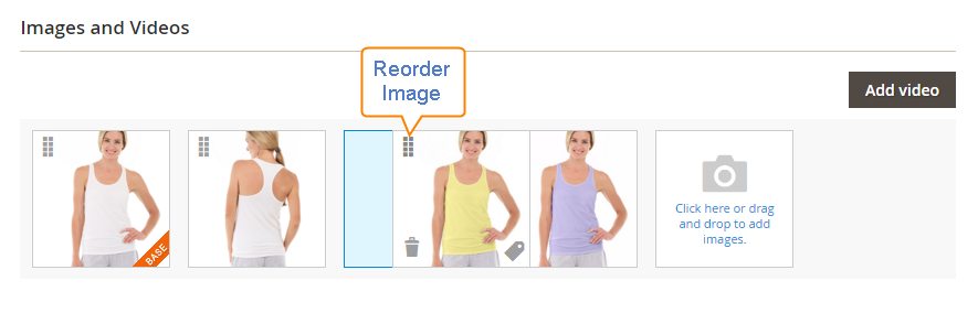 How to upload Images Product Reorder Image